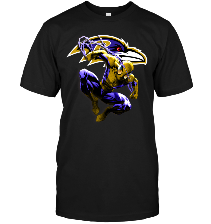 Baltimore Ravens "spiderman" Superhero T-Shirt